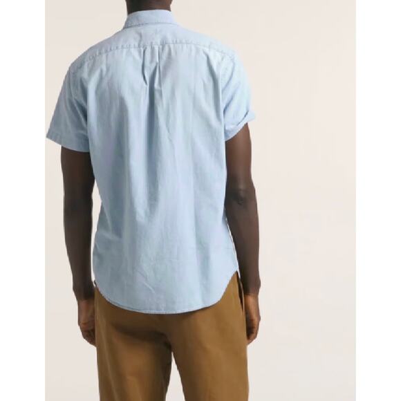 J Crew Mens Light Wash Slim Fit Chambray Shirt S NWT Denim Jean BE184 J.Crew - Picture 2 of 6